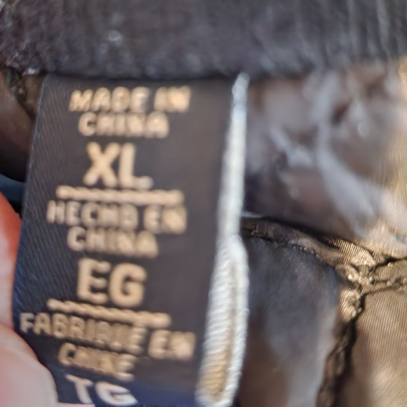 Dockers Men's Black Jacket Henry Wool Blend Top Coat Zipper Button Warm XL - Picture 6 of 13